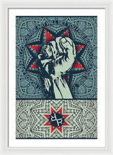 Rubino Fist Mandala - Framed Print Framed Print Pixels 20.000" x 30.000" White White
