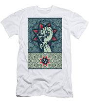 Rubino Fist Mandala - Men's T-Shirt (Athletic Fit) Men's T-Shirt (Athletic Fit) Pixels White Small 