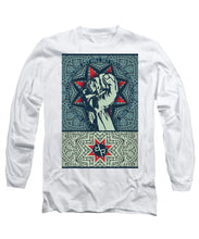 Rubino Fist Mandala - Long Sleeve T-Shirt Long Sleeve T-Shirt Pixels White Small 