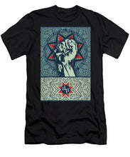 Rubino Fist Mandala - Men's T-Shirt (Athletic Fit) Men's T-Shirt (Athletic Fit) Pixels Black Small 