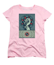 Rubino Fist Mandala - Women's T-Shirt (Standard Fit) Women's T-Shirt (Standard Fit) Pixels Pink Small 