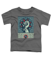 Rubino Fist Mandala - Toddler T-Shirt Toddler T-Shirt Pixels Charcoal Small 