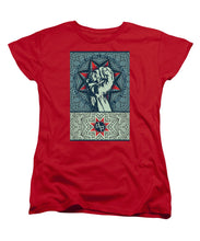 Rubino Fist Mandala - Women's T-Shirt (Standard Fit) Women's T-Shirt (Standard Fit) Pixels Red Small 