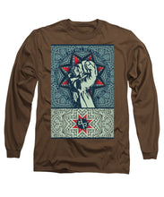 Rubino Fist Mandala - Long Sleeve T-Shirt Long Sleeve T-Shirt Pixels Coffee Small 