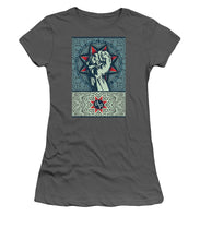 Rubino Fist Mandala - Women's T-Shirt (Athletic Fit) Women's T-Shirt (Athletic Fit) Pixels Charcoal Small 