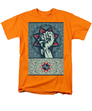 Rubino Fist Mandala - Men's T-Shirt  (Regular Fit) Men's T-Shirt (Regular Fit) Pixels Orange Small 