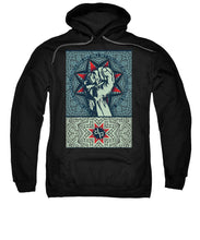 Rubino Fist Mandala - Sweatshirt Sweatshirt Pixels Black Small 