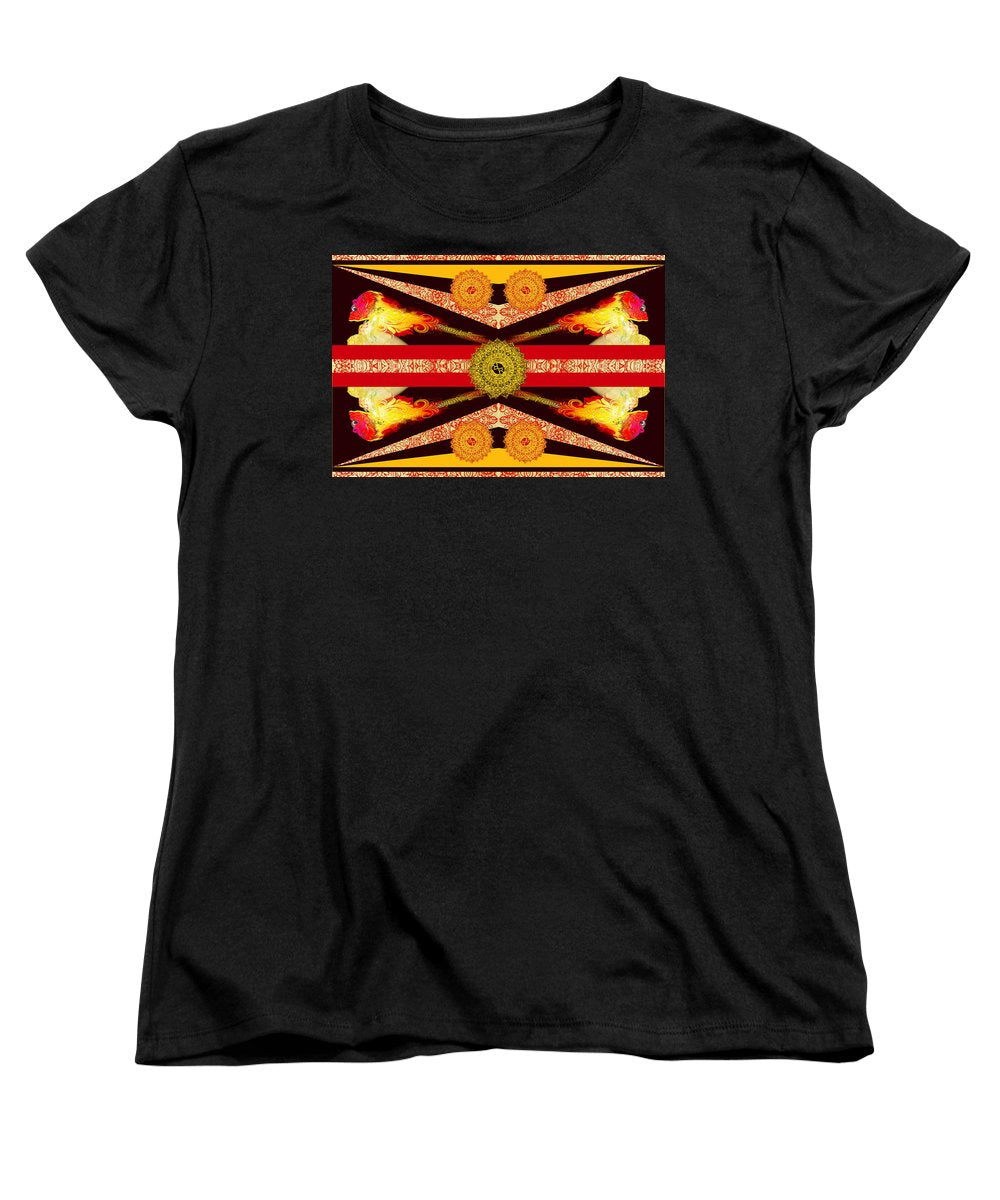 Rubino Flag - Women's T-Shirt (Standard Fit) Women's T-Shirt (Standard Fit) Pixels Black Small 