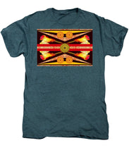 Rubino Flag - Men's Premium T-Shirt Men's Premium T-Shirt Pixels Steel Blue Heather Small 