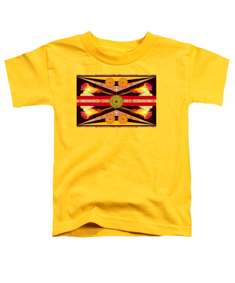 Rubino Flag - Toddler T-Shirt Toddler T-Shirt Pixels Yellow Small 