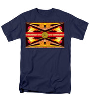 Rubino Flag - Men's T-Shirt  (Regular Fit) Men's T-Shirt (Regular Fit) Pixels Navy Small 