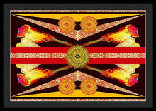 Rubino Flag - Framed Print Framed Print Pixels 36.000" x 24.000" Black Black