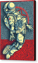 Rubino Float Astronaut - Canvas Print Canvas Print Pixels 6.625" x 10.000" Black Glossy