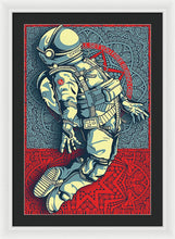 Rubino Float Astronaut - Framed Print Framed Print Pixels 20.000" x 30.000" White Black