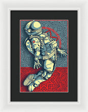 Rubino Float Astronaut - Framed Print Framed Print Pixels 9.375" x 14.000" White Black