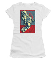 Rubino Float Astronaut - Women's T-Shirt (Athletic Fit) Women's T-Shirt (Athletic Fit) Pixels White Small 