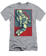 Rubino Float Astronaut - Men's T-Shirt (Athletic Fit) Men's T-Shirt (Athletic Fit) Pixels Heather Small 