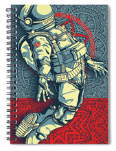Rubino Float Astronaut - Spiral Notebook Spiral Notebook Pixels 6" x 8"  