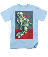 Rubino Float Astronaut - Men's T-Shirt  (Regular Fit) Men's T-Shirt (Regular Fit) Pixels Light Blue Small 