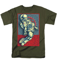 Rubino Float Astronaut - Men's T-Shirt  (Regular Fit) Men's T-Shirt (Regular Fit) Pixels Military Green Small 