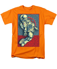 Rubino Float Astronaut - Men's T-Shirt  (Regular Fit) Men's T-Shirt (Regular Fit) Pixels Orange Small 