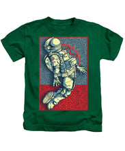 Rubino Float Astronaut - Kids T-Shirt Kids T-Shirt Pixels Kelly Green Small 
