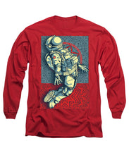 Rubino Float Astronaut - Long Sleeve T-Shirt Long Sleeve T-Shirt Pixels Red Small 