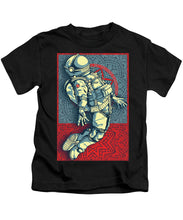Rubino Float Astronaut - Kids T-Shirt Kids T-Shirt Pixels Black Small 