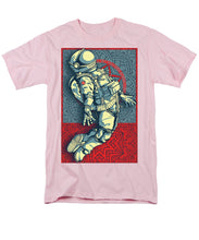 Rubino Float Astronaut - Men's T-Shirt  (Regular Fit) Men's T-Shirt (Regular Fit) Pixels Pink Small 