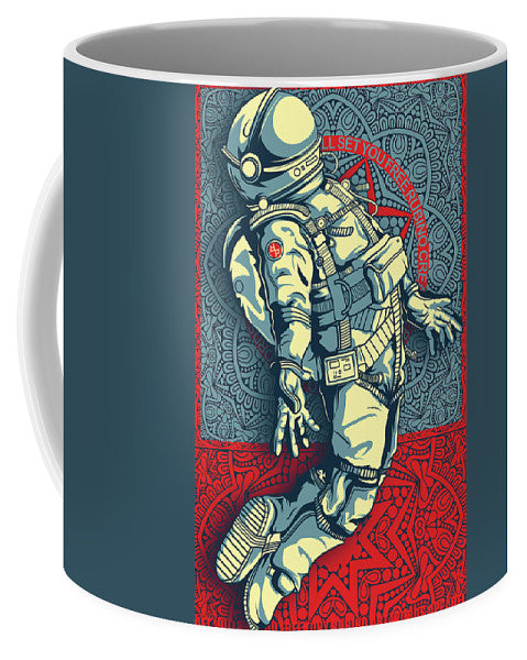 Rubino Float Astronaut - Mug Mug Pixels Small (11 oz.)  