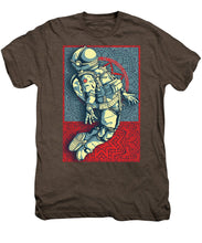 Rubino Float Astronaut - Men's Premium T-Shirt Men's Premium T-Shirt Pixels Mocha Heather Small 