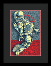Rubino Float Astronaut - Framed Print Framed Print Pixels 8.000" x 12.000" Black Black