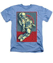Rubino Float Astronaut - Heathers T-Shirt Heathers T-Shirt Pixels Light Blue Small 