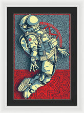 Rubino Float Astronaut - Framed Print Framed Print Pixels 16.000" x 24.000" White Black