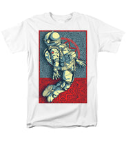 Rubino Float Astronaut - Men's T-Shirt  (Regular Fit) Men's T-Shirt (Regular Fit) Pixels White Small 
