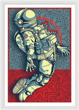 Rubino Float Astronaut - Framed Print Framed Print Pixels 32.000" x 48.000" White White