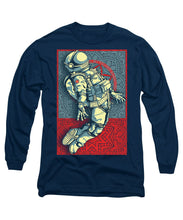 Rubino Float Astronaut - Long Sleeve T-Shirt Long Sleeve T-Shirt Pixels Navy Small 