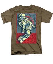 Rubino Float Astronaut - Men's T-Shirt  (Regular Fit) Men's T-Shirt (Regular Fit) Pixels Safari Green Small 