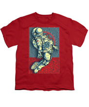 Rubino Float Astronaut - Youth T-Shirt Youth T-Shirt Pixels Red Small 