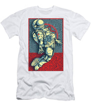 Rubino Float Astronaut - Men's T-Shirt (Athletic Fit) Men's T-Shirt (Athletic Fit) Pixels White Small 