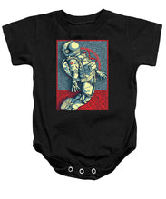 Rubino Float Astronaut - Baby Onesie Baby Onesie Pixels Black Small 