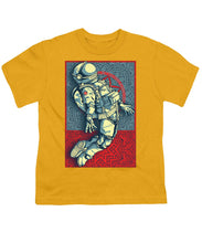 Rubino Float Astronaut - Youth T-Shirt Youth T-Shirt Pixels Gold Small 