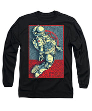 Rubino Float Astronaut - Long Sleeve T-Shirt Long Sleeve T-Shirt Pixels Black Small 