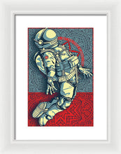 Rubino Float Astronaut - Framed Print Framed Print Pixels 9.375" x 14.000" White White
