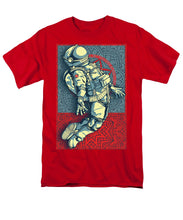 Rubino Float Astronaut - Men's T-Shirt  (Regular Fit) Men's T-Shirt (Regular Fit) Pixels Red Small 