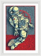 Rubino Float Astronaut - Framed Print Framed Print Pixels 20.000" x 30.000" White White