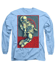 Rubino Float Astronaut - Long Sleeve T-Shirt Long Sleeve T-Shirt Pixels Carolina Blue Small 