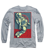 Rubino Float Astronaut - Long Sleeve T-Shirt Long Sleeve T-Shirt Pixels Heather Small 
