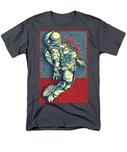 Rubino Float Astronaut - Men's T-Shirt  (Regular Fit) Men's T-Shirt (Regular Fit) Pixels Charcoal Small 
