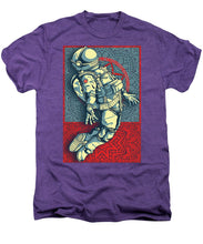 Rubino Float Astronaut - Men's Premium T-Shirt Men's Premium T-Shirt Pixels Deep Purple Heather Small 
